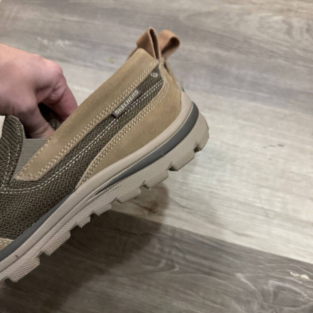 Skechers Superior Milford Sneakers Men's 10 Tan Relaxed Fit Slip-on Casual Shoes - Picture 10 of 10